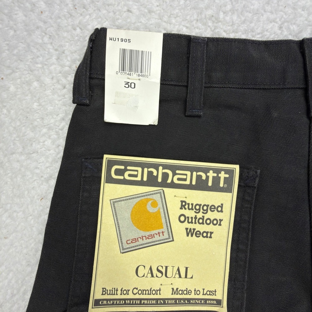 Carhartt Casual Carpenter Shorts Mens 30 WU1905 Black NWT NOS USA